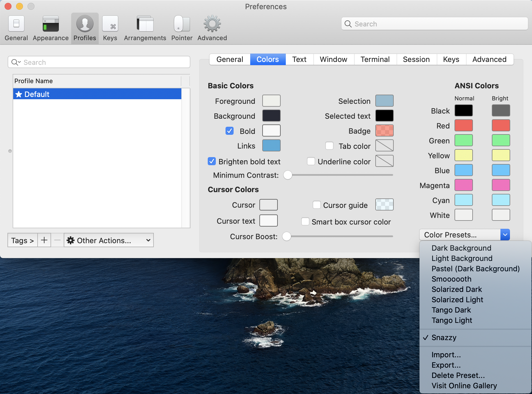 iterm-color-theme-select